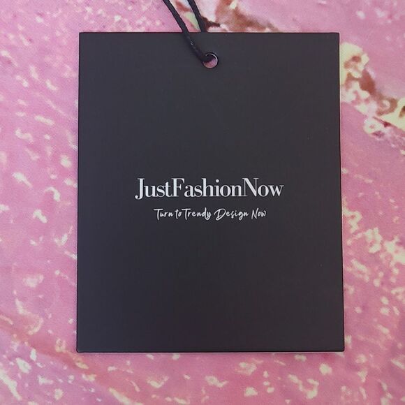 New With Tags Just Fashion Now Size Large Women's Abstract Print Polyester Top - Picture 13 of 17